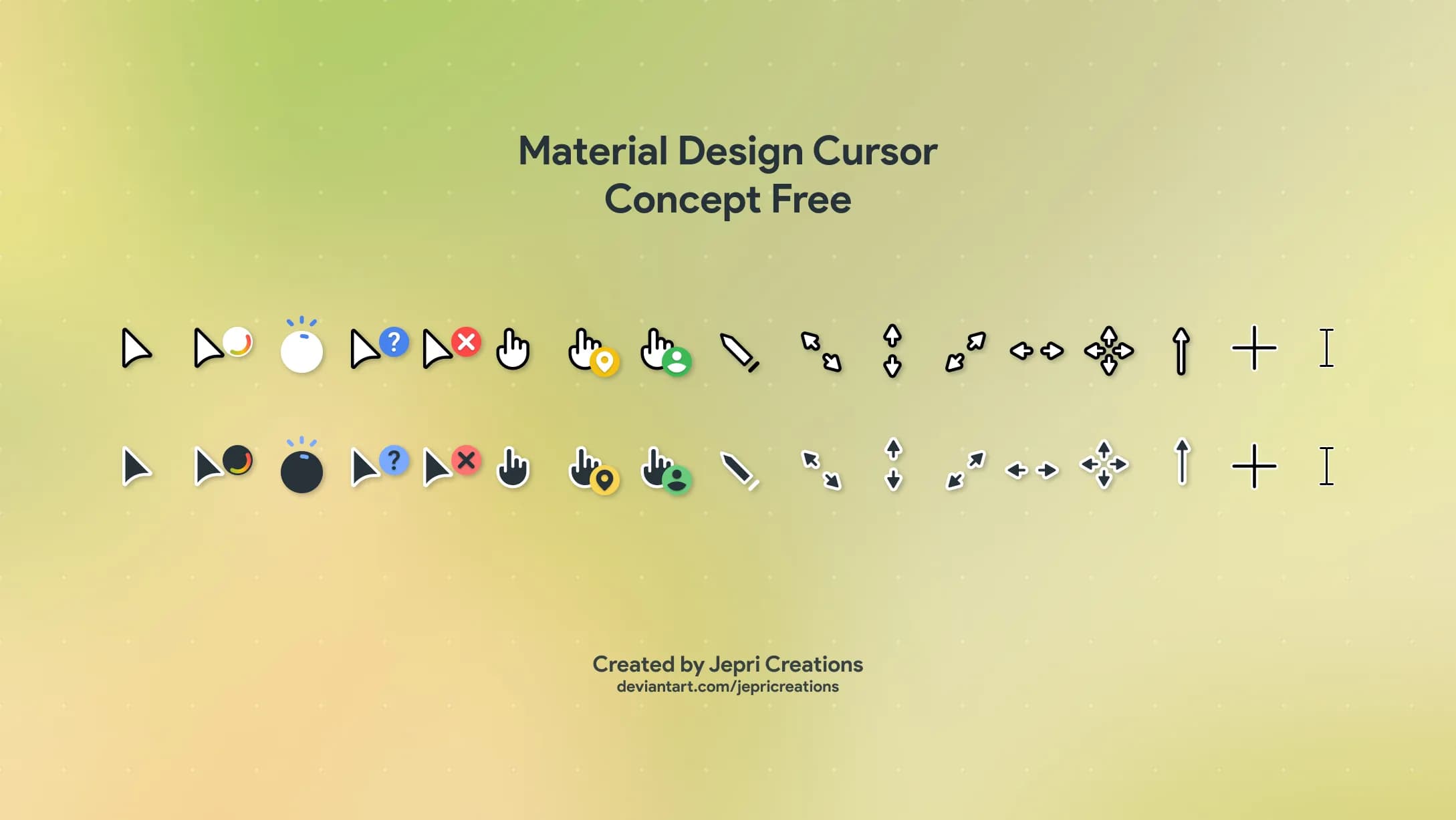 Thumbnail of Material Design Cursor Concept Free